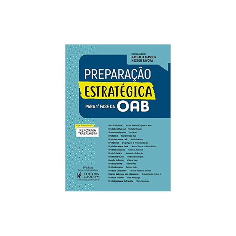 PREPARAÇÃO ESTRATÉGICA PARA 1ª FASE DA OAB