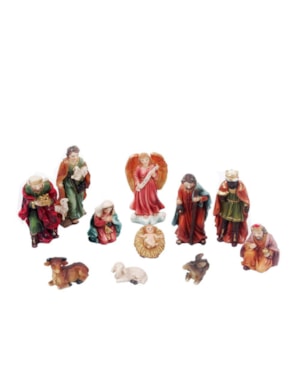 PRESÉPIO 05CM 11 PEÇAS PINTURA TRADICIONAL SANTINI