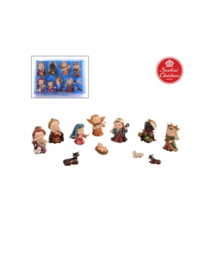 PRESÉPIO INFANTIL 07CM DE ALTURA C/ 11 PEÇAS