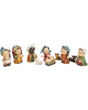 PRESÉPIO INFANTIL RESINA 09CM DE ALTURA 10 PEÇAS