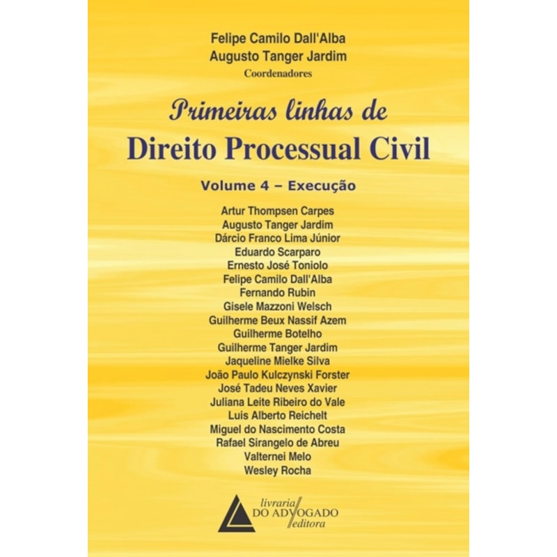 PRIMEIRAS LINHAS DE DIREITO PROCESSUAL CIVIL