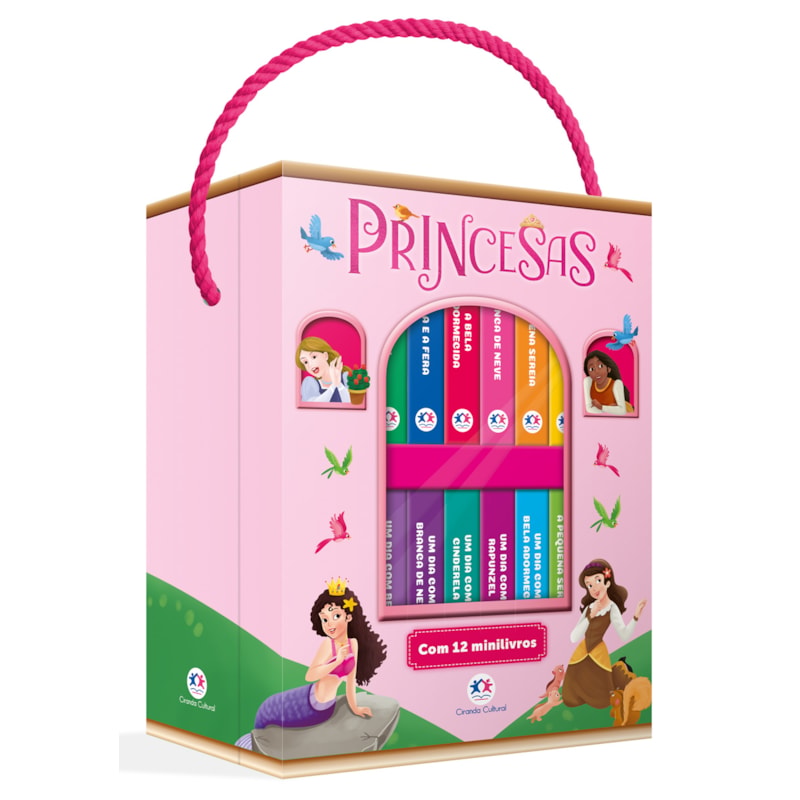 PRINCESAS - BOX COM 12 MINILIVROS