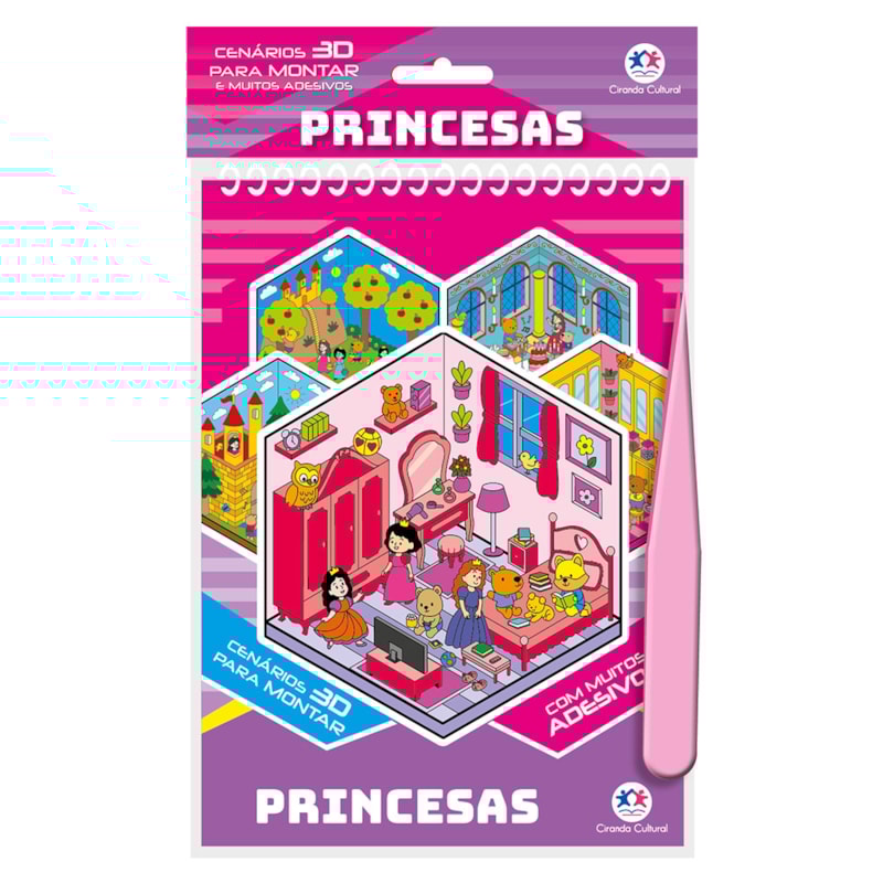 PRINCESAS COM ADESIVOS 3D