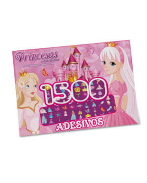 PRINCESAS PRANCHETA PARA COLORIR COM 1500 ADESIVOS
