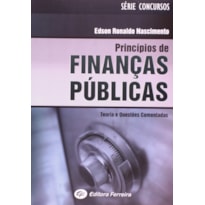 PRINCIPIOS DE FINANCAS PUBLICAS - 1ª