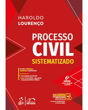 PROCESSO CIVIL SISTEMATIZADO - 6ª EDIÇÃO 2021