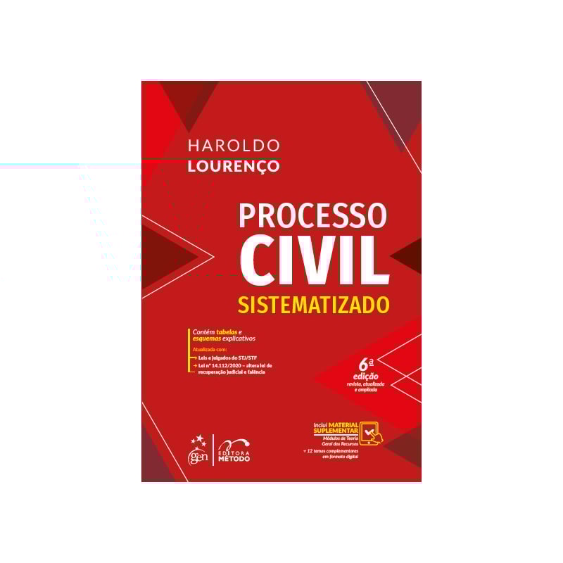 PROCESSO CIVIL SISTEMATIZADO - 6ª EDIÇÃO 2021