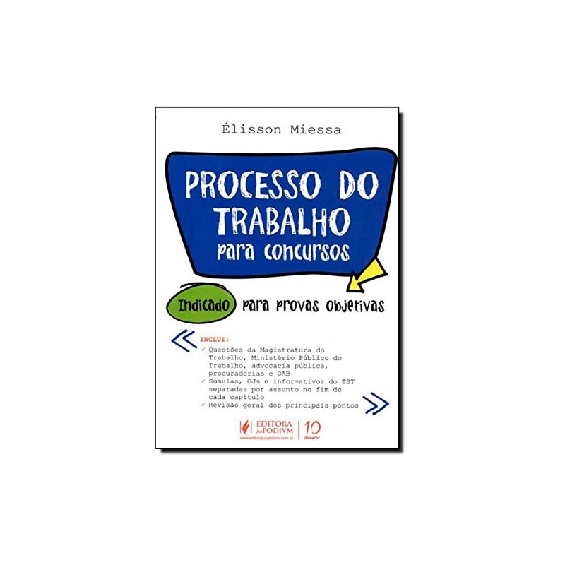 PROCESSO DO TRABALHO PARA CONCURSOS PUBLICOS - 1