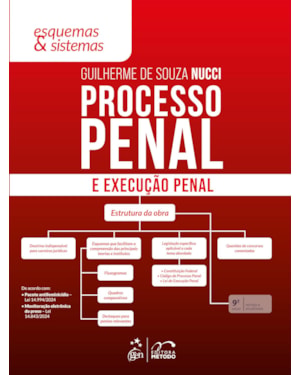 PROCESSO PENAL E EXECUÇÃO PENAL - ESQUEMAS & SISTEMAS - 9ª EDIÇÃO 2025