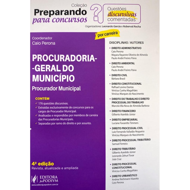 PROCURADORIA GERAL DO MUNICIPIO PROCURADOR MUNICIP
