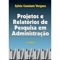 PROJETOS E RELATORIOS DE PESQUISA EM ADMINISTRACAO - 14