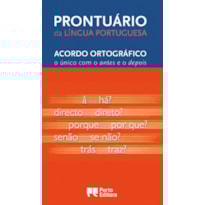 PRONTUARIO DA LINGUA PORTUGUESA - ACORDO ORTOGRAFICO