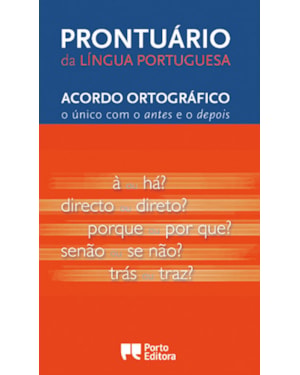 PRONTUARIO DA LINGUA PORTUGUESA - ACORDO ORTOGRAFICO