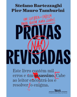 Provas não revisadas - um quebra-cabeça para quem ama livros