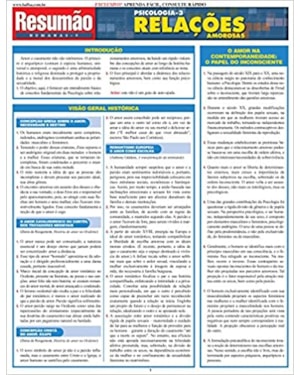 PSICOLOGIA 3 - RELACOES AMOROSAS - COL. RESUMAO - 1