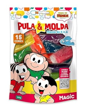 PULA E MOLDA (MASSA DE EVA) 150G - TURMA DA MÔNICA