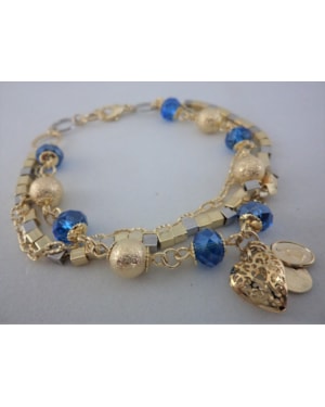 PULSEIRA TRIPLA - CRISTAL AUST. 8X6MM / DIAM. - F.O.