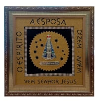QUADRO  NOSSA SENHORA APARECIDA NICHO COM MOLDURA GRANDE 30X30