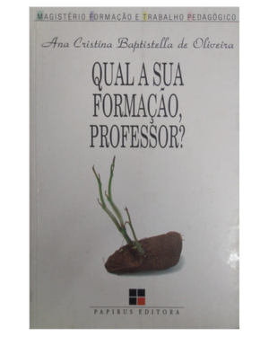 QUAL A SUA FORMACAO PROFESSOR - 1ª