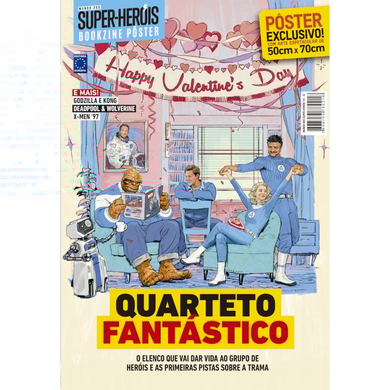 QUARTETO FANTÁSTICO - SUPERPÔSTER MUNDO DOS SUPER-HERÓIS