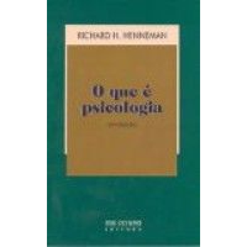 QUE E PSICOLOGIA, O - 21