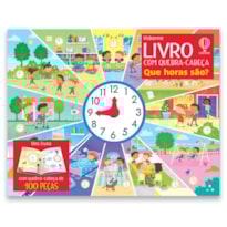 QUE HORAS SÃO?: LIVRO COM QUEBRA-CABEÇA