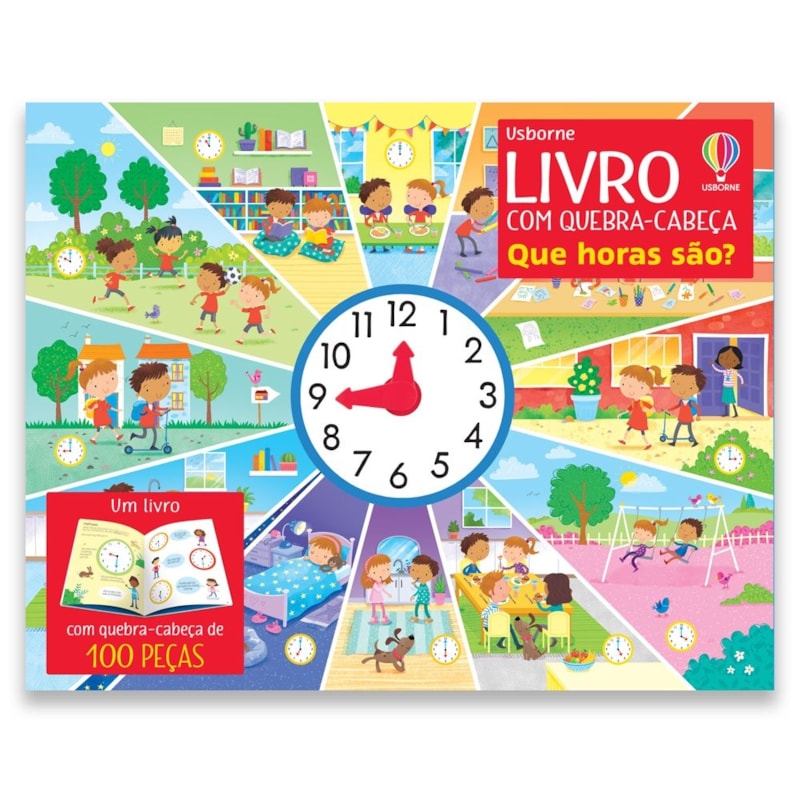 QUE HORAS SÃO?: LIVRO COM QUEBRA-CABEÇA