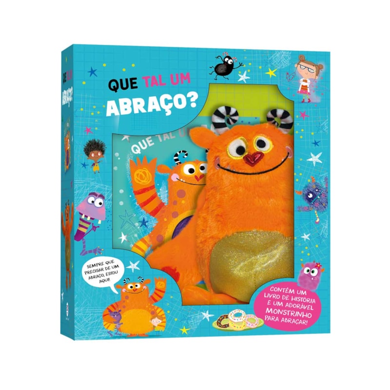 QUE TAL UM ABRAÇO? LIVRO + PELÚCIA