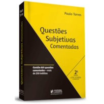 QUESTÕES SUBJETIVAS COMENTADAS