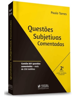 QUESTÕES SUBJETIVAS COMENTADAS