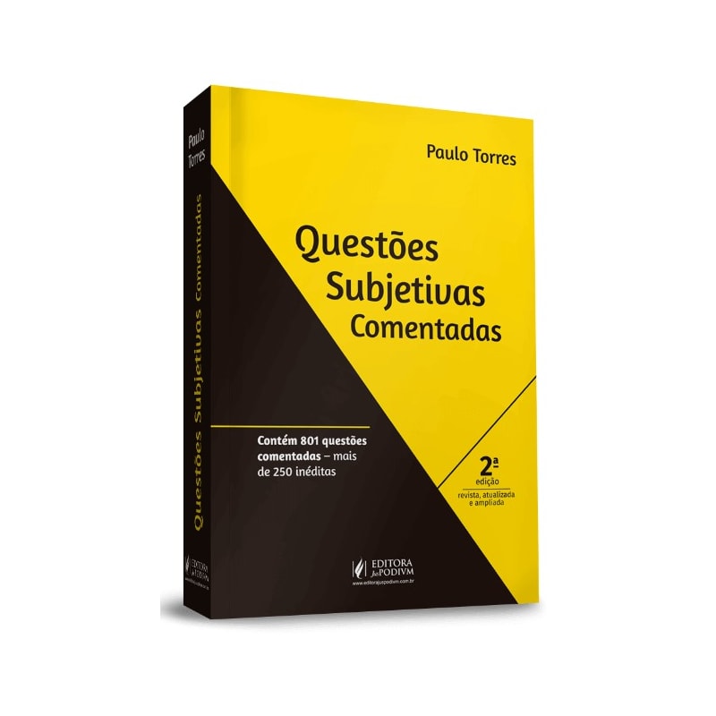QUESTÕES SUBJETIVAS COMENTADAS