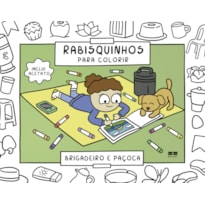 RABISQUINHOS PARA COLORIR: BRIGADEIRO E PAÇOCA