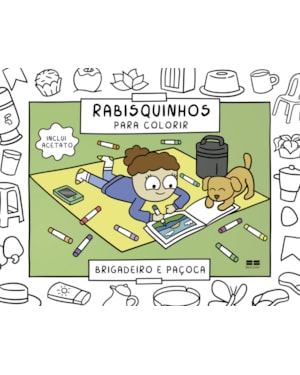 RABISQUINHOS PARA COLORIR: BRIGADEIRO E PAÇOCA