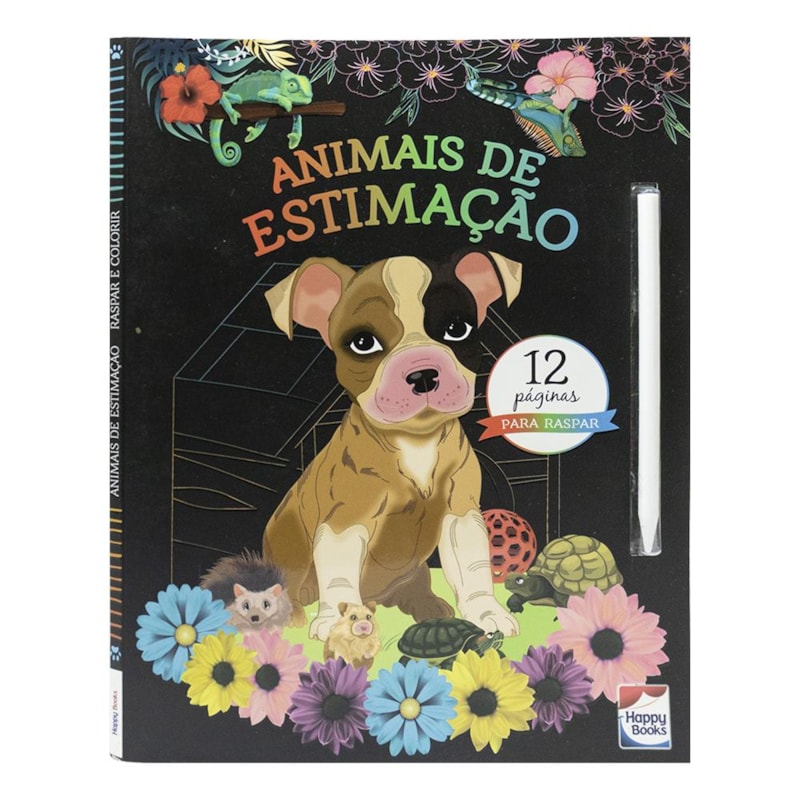 Raspar e Colorir: Animais de Estimação