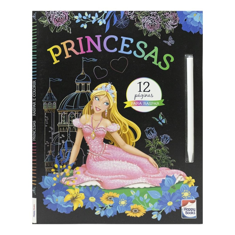 RASPAR E COLORIR: PRINCESAS