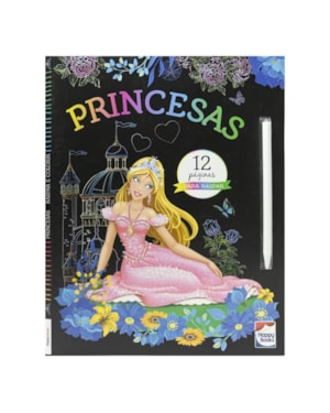 RASPAR E COLORIR: PRINCESAS