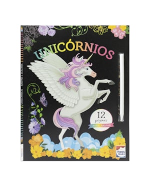 RASPAR E COLORIR: UNICÓRNIOS