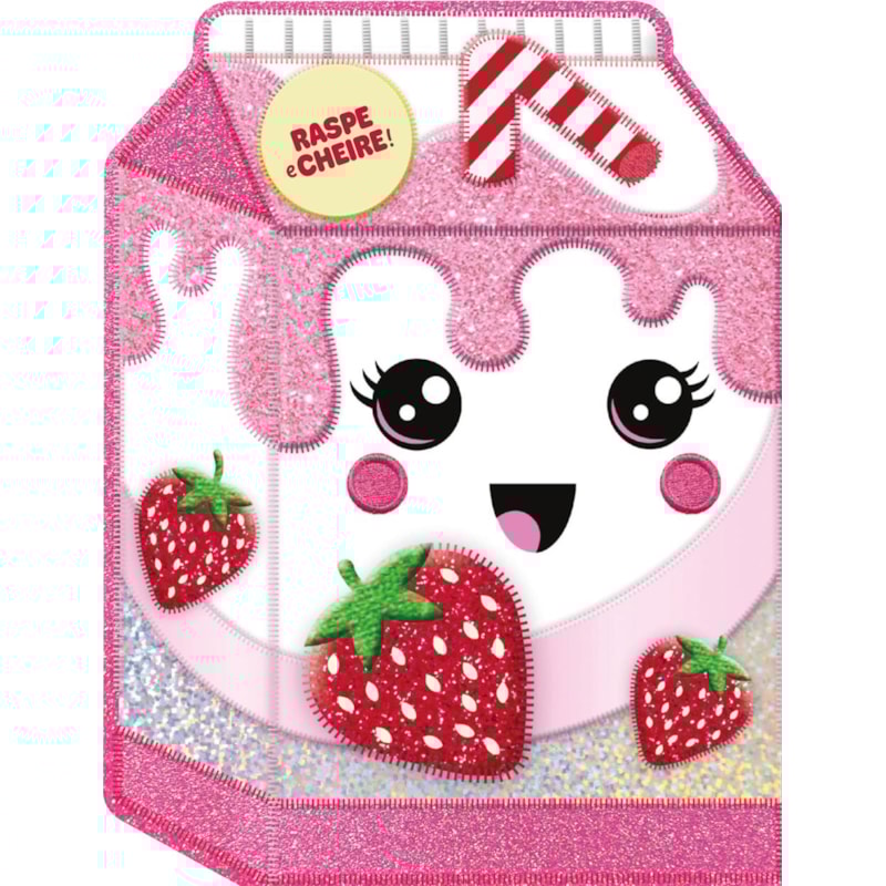 RASPE E CHEIRE! LEITE COM MORANGO