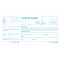 RECIBO DE ALUGUEL COM CANHOTO C/ 50 FOLHAS 206 X 105MM