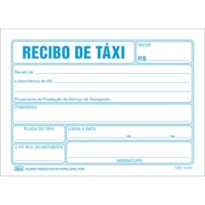 RECIBO DE TAXI C/ 50 FOLHAS 127 X 91MM