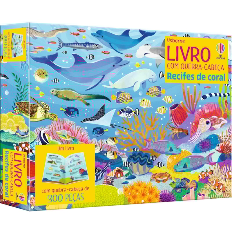RECIFE DE CORAL: LIVRO COM QUEBRA-CABEÇA