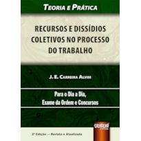 RECURSOS E DISSÍDIOS COLETIVOS NO PROCESSO DO TRABALHO