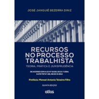 RECURSOS NO PROCESSO TRABALHISTA: TEORIA, PRÁTICA E JURISPRUDÊNCIA - 5ª EDIÇÃO 2015