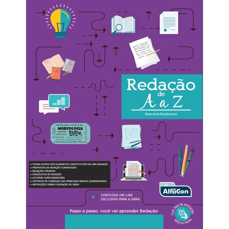 REDAÇÃO DE A A Z: PASSO A PASSO, VOCÊ APRENDER REDAÇÃO