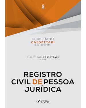 REGISTRO CIVIL DE PESSOAS JURÍDICAS - 1ª ED - 2023