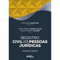 REGISTRO CIVIL DE PESSOAS JURÍDICAS - 3ª ED - 2020