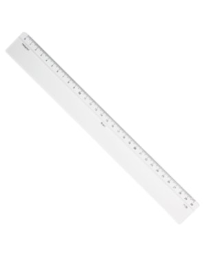 REGUA ACRILICO TRIDENT 30 CM