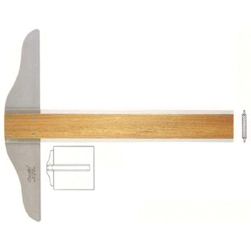 REGUA T MADEIRA SIMPLES TRIDENT FIXA 5105 50CM
