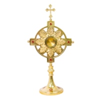 RELICÁRIO CRUZ 44CM DE ALTURA DOURADO