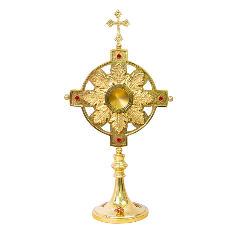 RELICÁRIO CRUZ 44CM DE ALTURA DOURADO